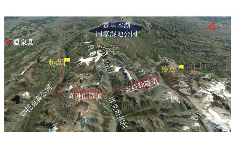 国道219温泉至霍尔果斯越岭段公路雪害选线研究