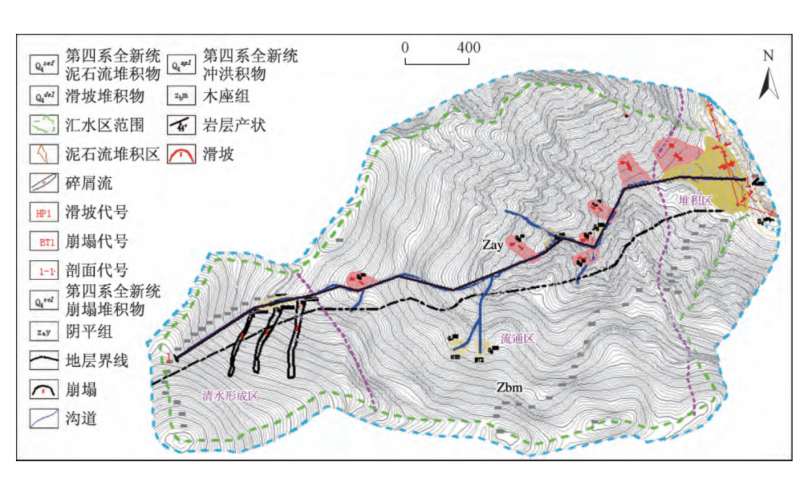 九&mdash;绵高速公路鲁家沟泥石流形成机制与数值模拟分析